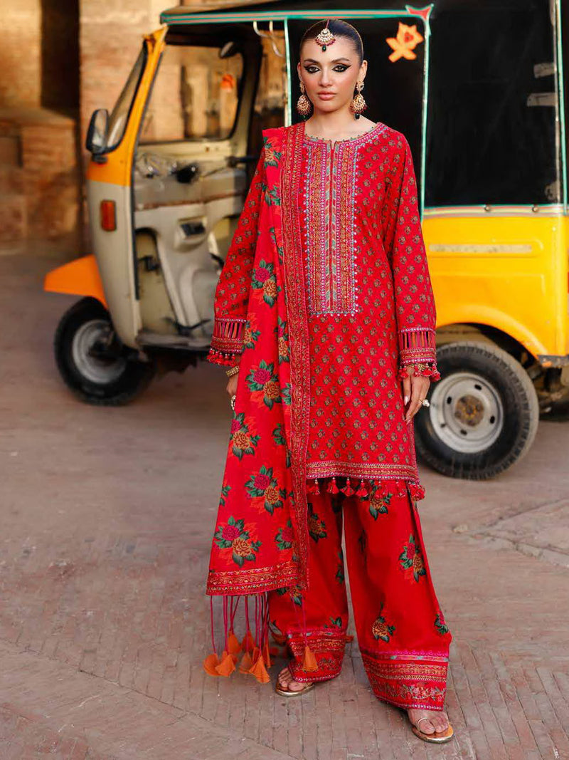 Charizma Summer Lawn Unstitched Embroidered 3Pc Suit CH6-03