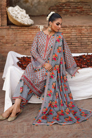 Charizma Summer Lawn Unstitched Embroidered 3Pc Suit CH6-04
