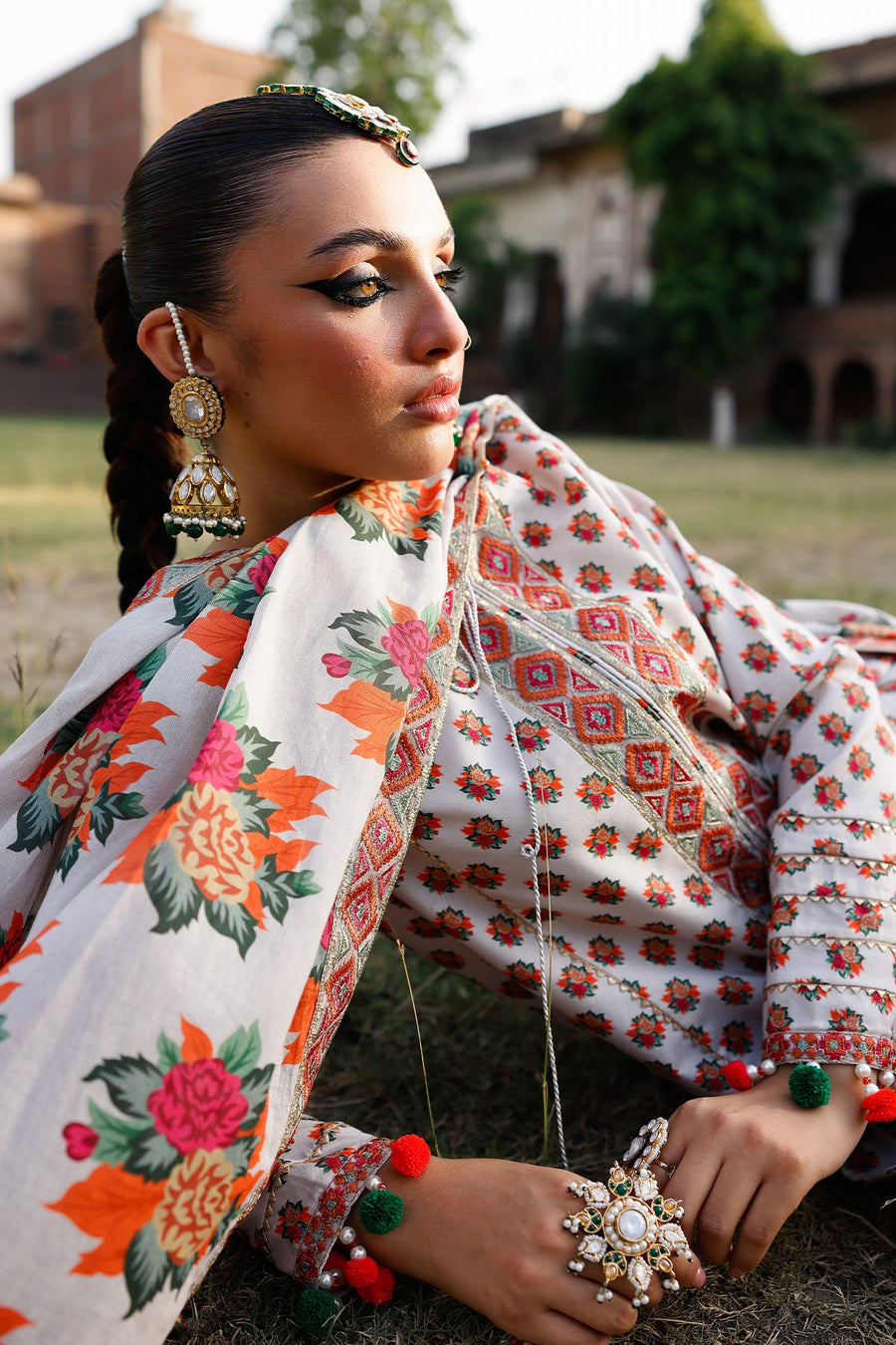 Charizma Summer Lawn Unstitched Embroidered 3Pc Suit CH6-05