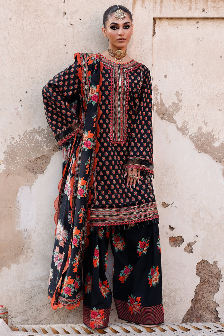 Charizma Summer Lawn Unstitched Embroidered 3Pc Suit CH6-05