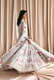Zarif Siraya Printed Formal Unstitched 3Pc Net Suit - CHASHNI