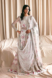 Zarif Siraya Printed Formal Unstitched 3Pc Net Suit - CHASHNI