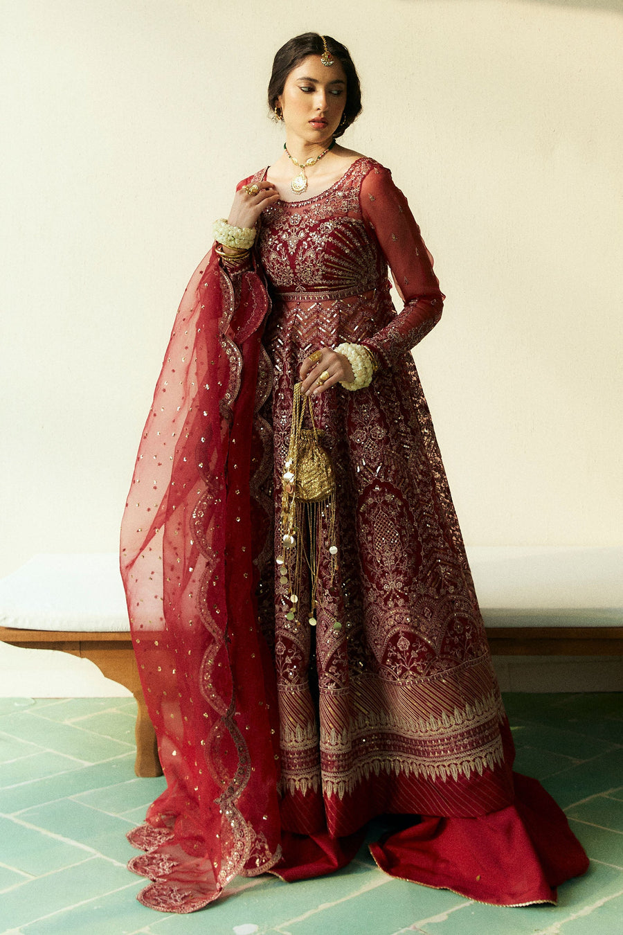 Zara Shahjahan Lovent Embroidered Organza Unstitched 3Pc Suit D-03 CHERIE