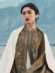 Zara Shahjahan Saraab Embroidered Marina Unstitched 3Pc Suit - CHINAR