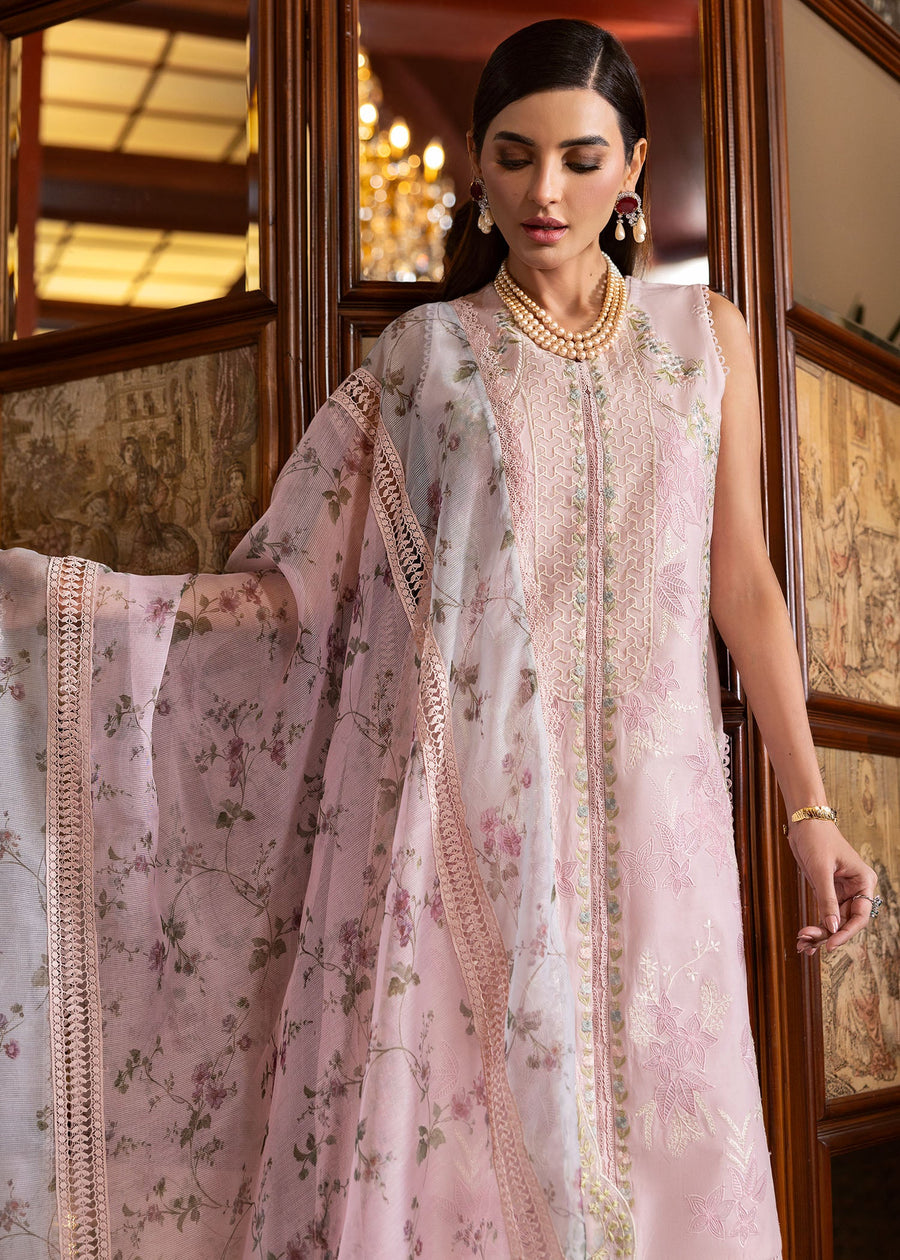 Saira Shakira Bloom Unstitched Lawn 3Pc Suit SS-25-03A CHLOE