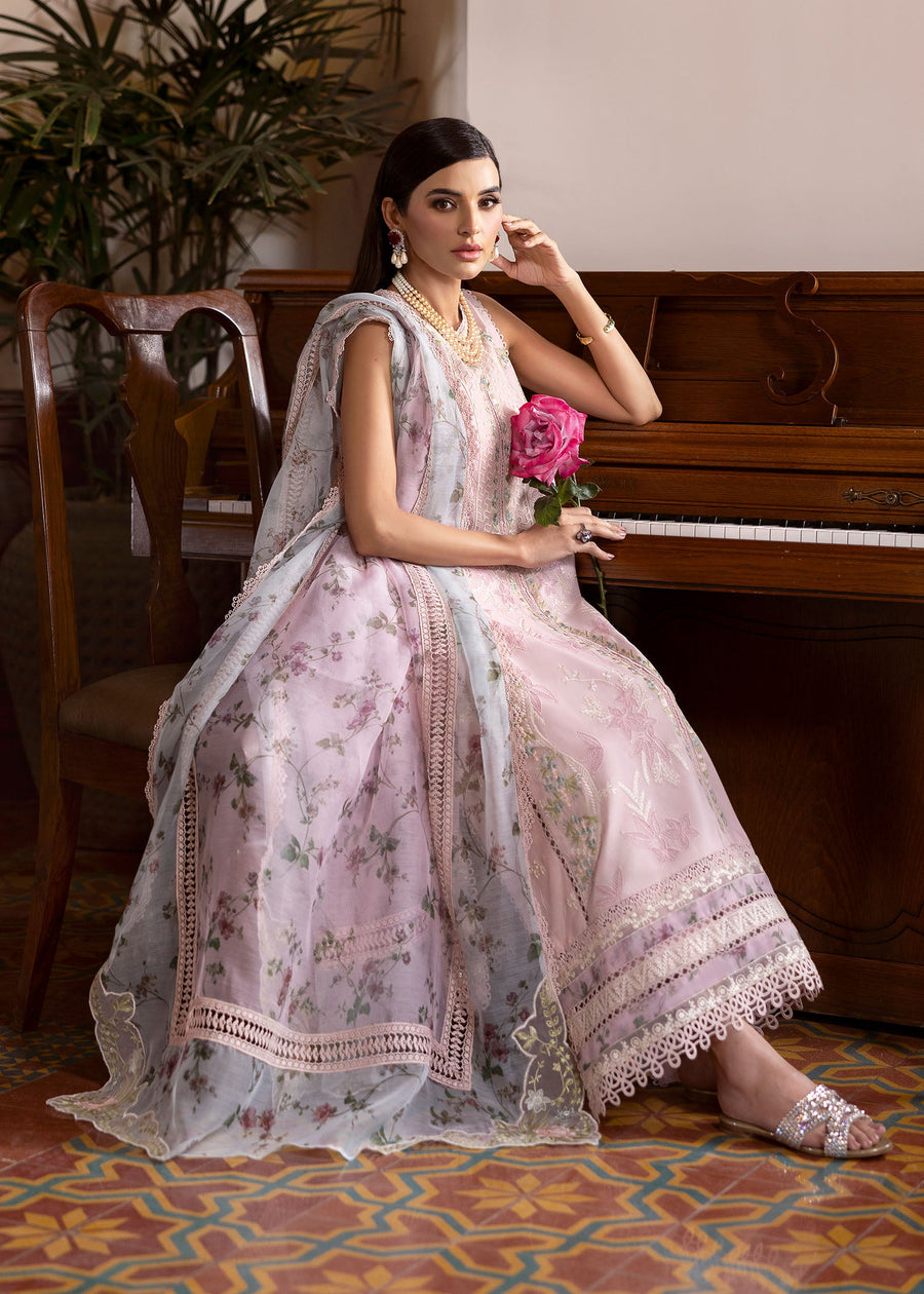 Saira Shakira Bloom Unstitched Lawn 3Pc Suit SS-25-03A CHLOE