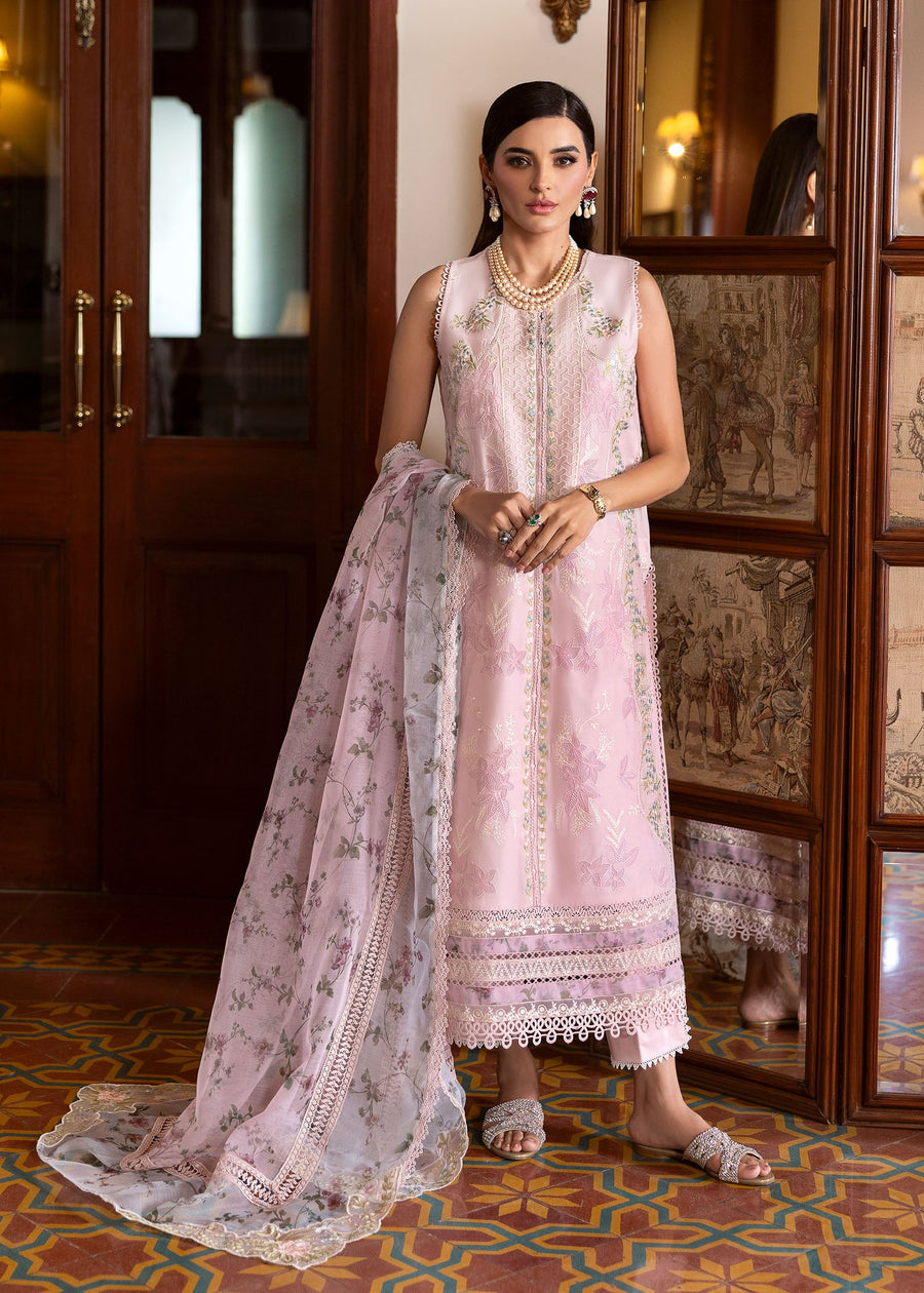 Saira Shakira Bloom Unstitched Lawn 3Pc Suit SS-25-03A CHLOE