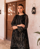 Xenia Formals Unstitched Luxury Embroidered Chiffon 3Pc Suit - CIYA