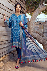 Gul Ahmed Chunri Embroidered Lawn Unstitched 3Pc Suit CL-42003A