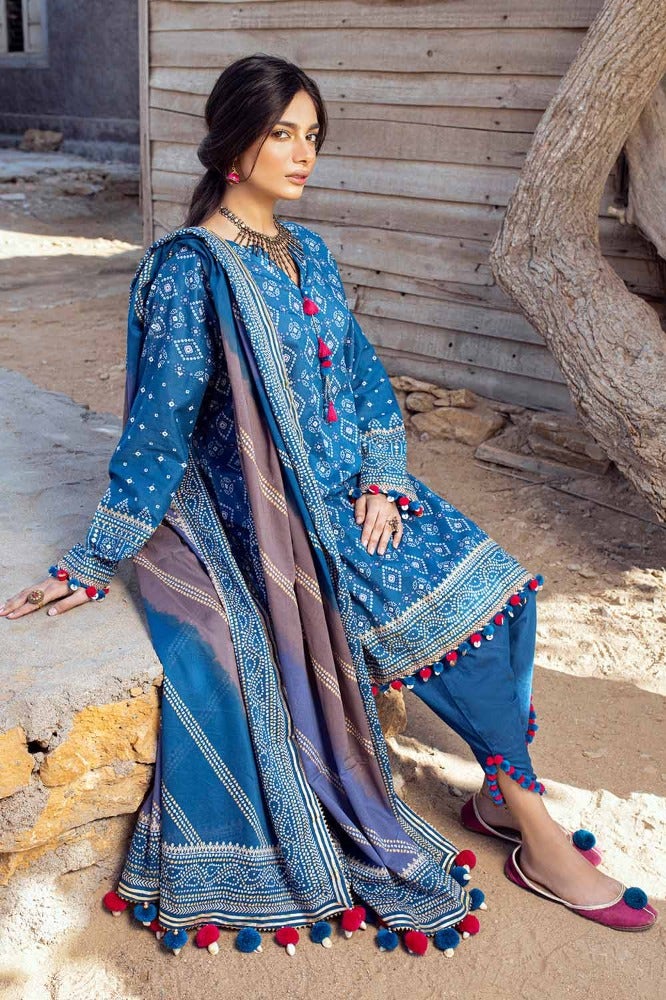 Gul Ahmed Chunri Embroidered Lawn Unstitched 3Pc Suit CL-42003A Gul Ahmed Chunri Embroidered Lawn Unstitched 3Pc Suit CL-42003A