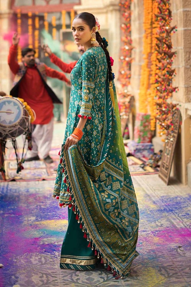 Gul Ahmed Chunri Embroidered Lawn Unstitched 3Pc Suit CL-42004B