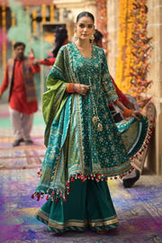 Gul Ahmed Chunri Embroidered Lawn Unstitched 3Pc Suit CL-42004B