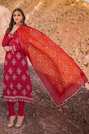 Gul Ahmed Chunri Embroidered Lawn Unstitched 3Pc Suit CL-42006