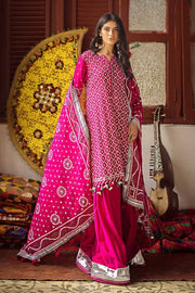 Gul Ahmed Chunri Embroidered Lawn Unstitched 3Pc Suit CL-42008B