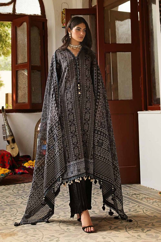 Gul Ahmed Chunri Embroidered Lawn Unstitched 3Pc Suit CL-42009B