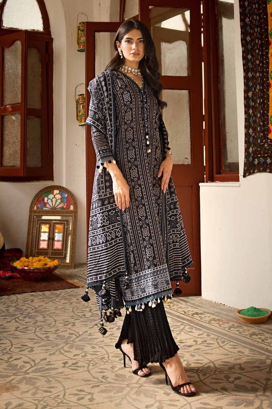Gul Ahmed Chunri Embroidered Lawn Unstitched 3Pc Suit CL-42009B