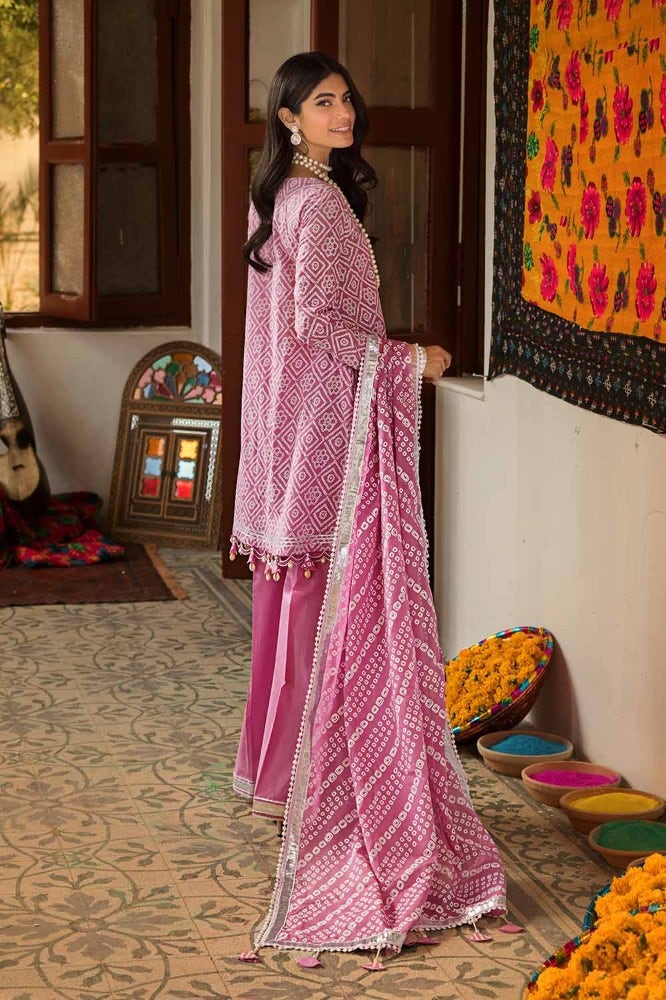 Gul Ahmed Chunri Embroidered Lawn Unstitched 3Pc Suit CL-42010B