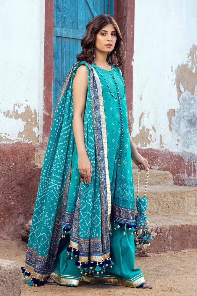 Gul Ahmed Chunri Embroidered Lawn Unstitched 3Pc Suit CL-42013A