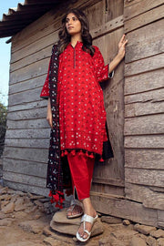 Gul Ahmed Chunri Embroidered Lawn Unstitched 3Pc Suit CL-42016A