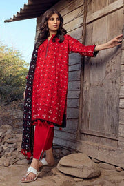 Gul Ahmed Chunri Embroidered Lawn Unstitched 3Pc Suit CL-42016A