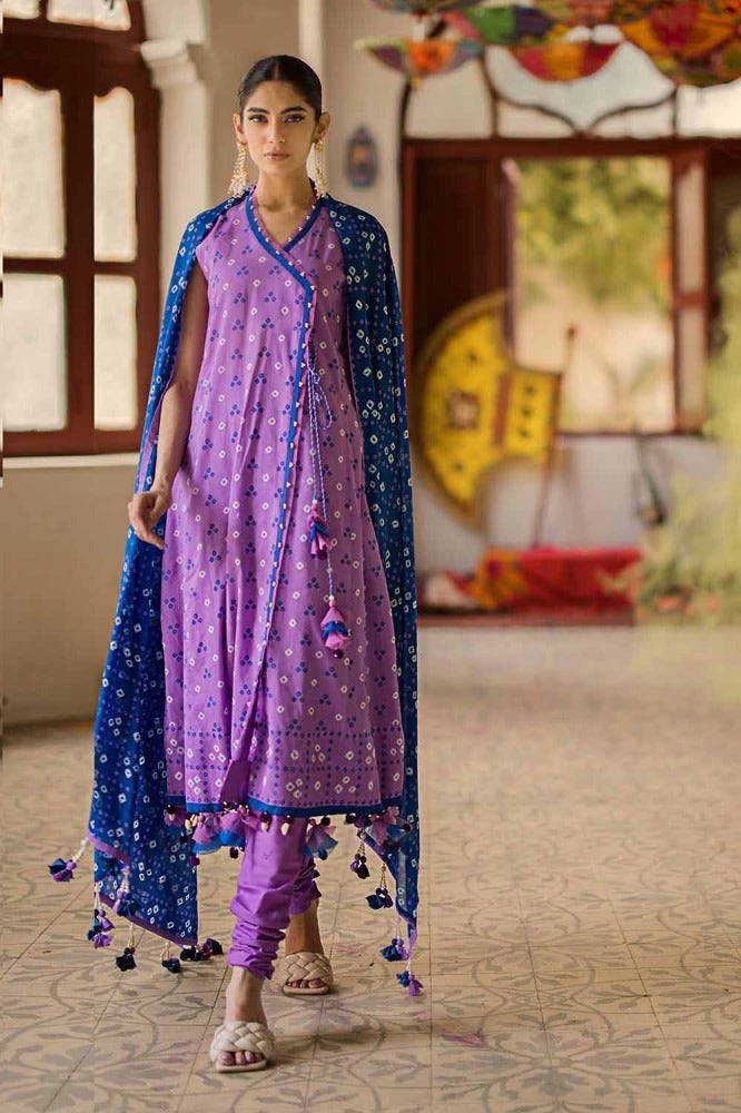 Gul Ahmed Chunri Embroidered Lawn Unstitched 3Pc Suit CL-42016B