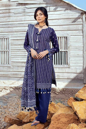 Gul Ahmed Chunri Embroidered Lawn Unstitched 3Pc Suit CL-42017A