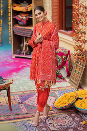 Gul Ahmed Chunri Embroidered Lawn Unstitched 3Pc Suit CL-42017B