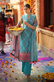 Gul Ahmed Chunri Embroidered Lawn Unstitched 3Pc Suit CL-42018B