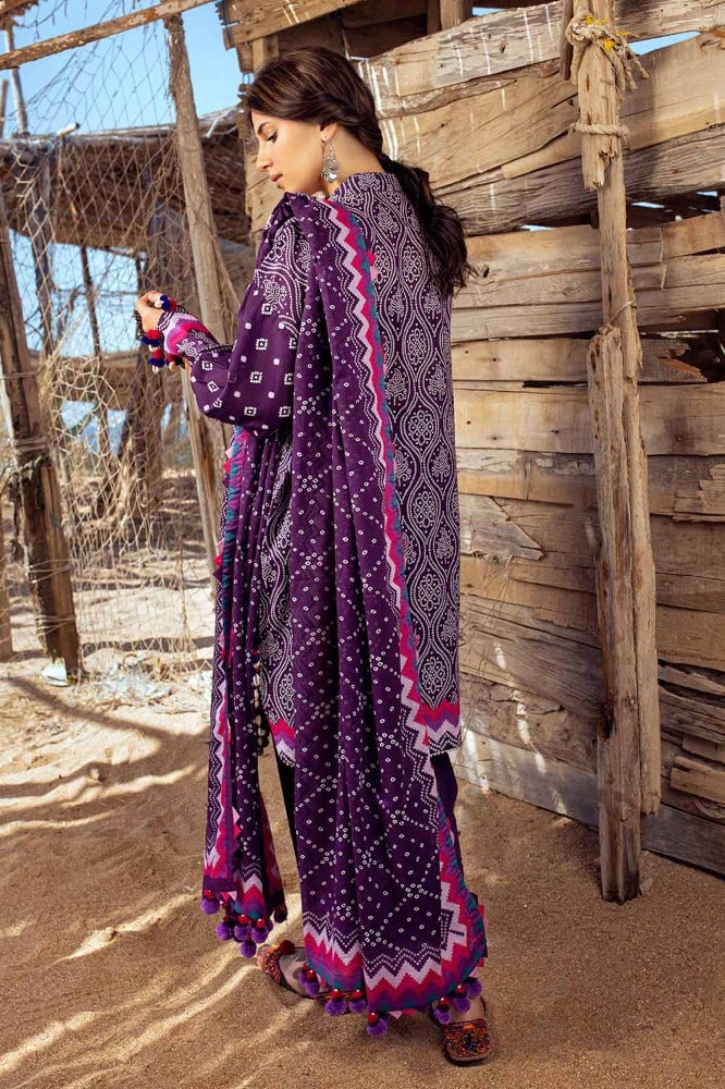 Gul Ahmed Chunri Embroidered Lawn Unstitched 3Pc Suit CL-42033A
