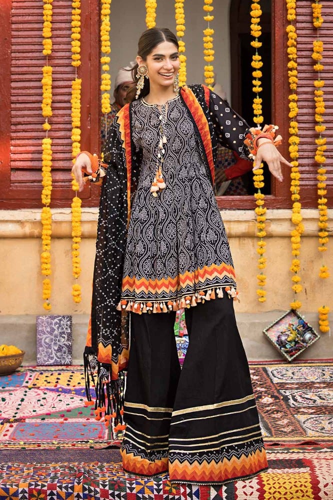 Gul Ahmed Chunri Embroidered Lawn Unstitched 3Pc Suit CL-42033B