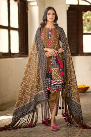 Gul Ahmed Chunri Embroidered Lawn Unstitched 3Pc Suit CL-42034B