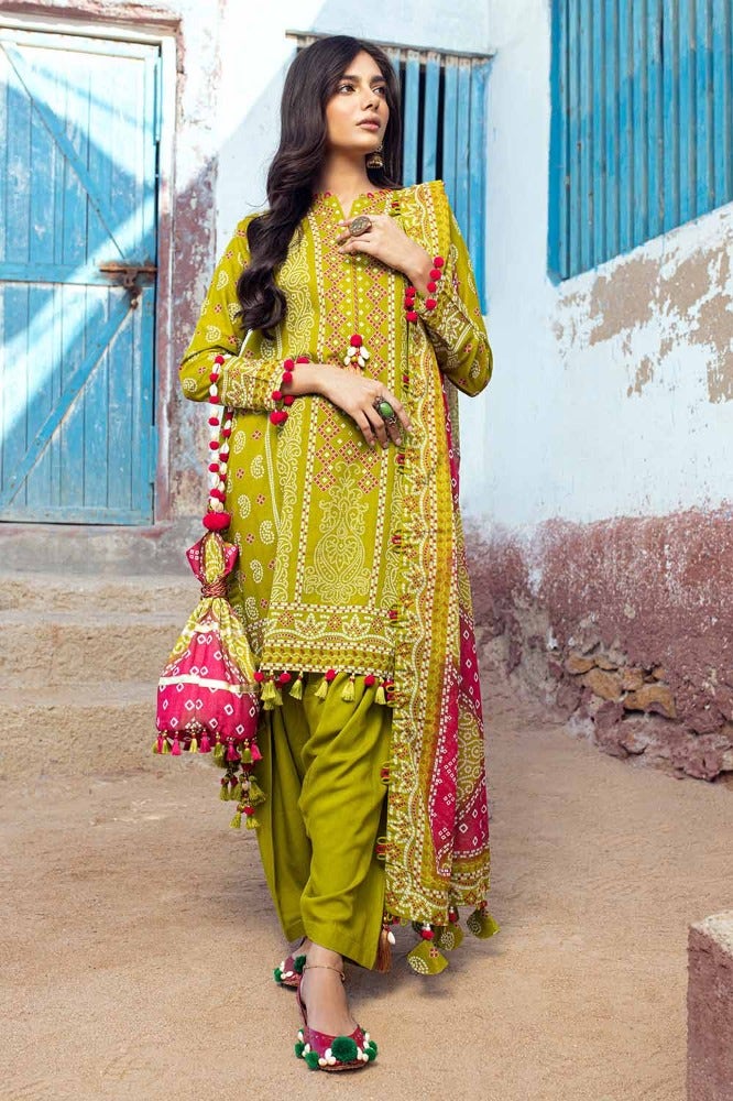 Gul Ahmed Chunri Embroidered Lawn Unstitched 3Pc Suit CL-42036A