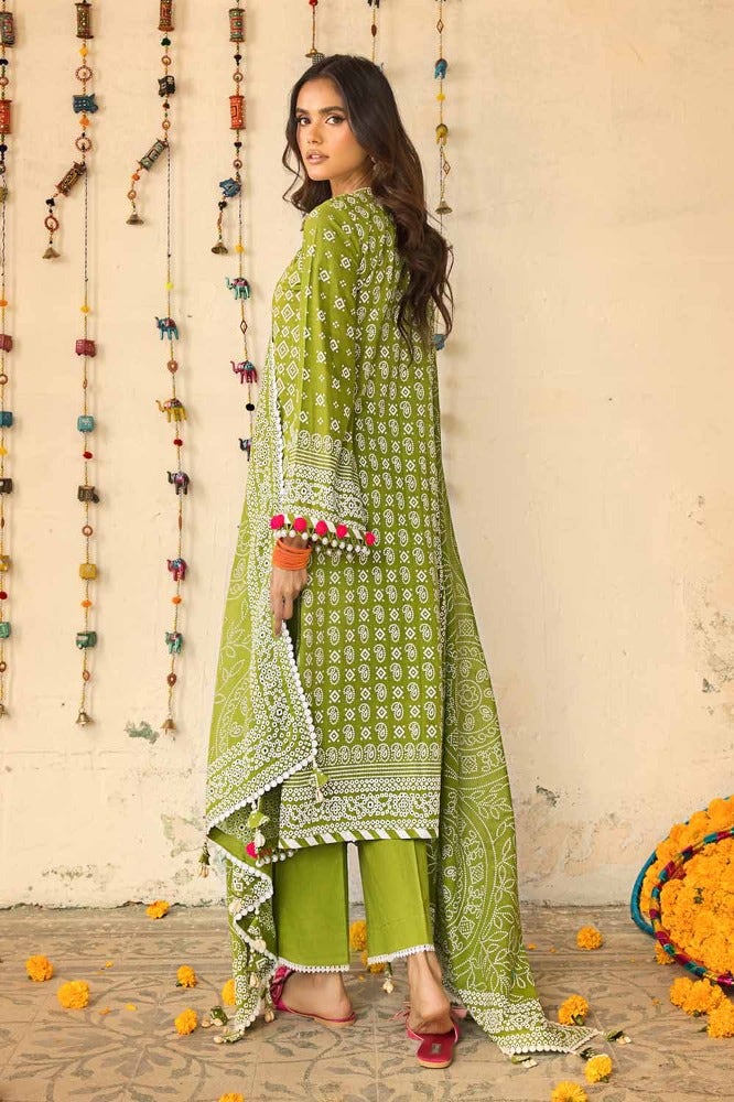 Gul Ahmed Chunri Embroidered Lawn Unstitched 3Pc Suit CL-42039B