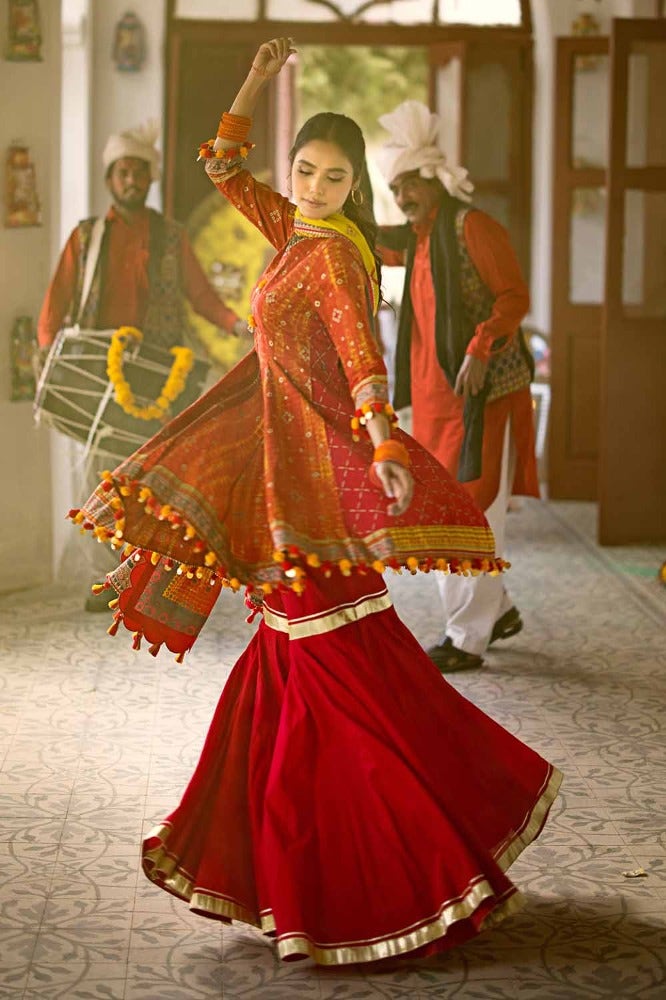 Gul Ahmed Chunri Embroidered Lawn Unstitched 3Pc Suit CL-42042B