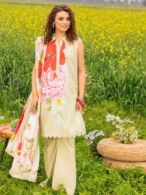 Gul Ahmed Printed Lawn Unstitched 3Pc Suit CL-42046A