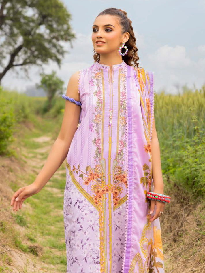 Gul Ahmed Printed Lawn Unstitched 3Pc Suit CL-42049A