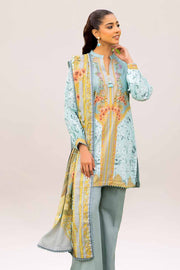 Gul Ahmed Printed Lawn Unstitched 3Pc Suit CL-42049B