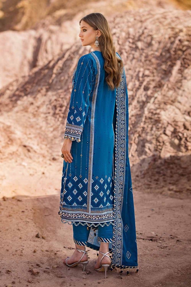 Gul Ahmed Chunri Embroidered Lawn Unstitched 3Pc Suit CL-42052