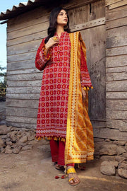 Gul Ahmed Chunri Embroidered Lawn Unstitched 3Pc Suit CL-42061A