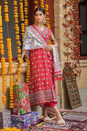 Gul Ahmed Chunri Embroidered Lawn Unstitched 3Pc Suit CL-42062B