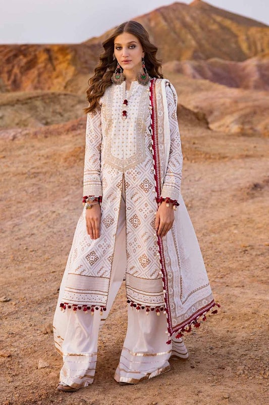 Gul Ahmed Chunri Embroidered Lawn Unstitched 3Pc Suit CL-42074