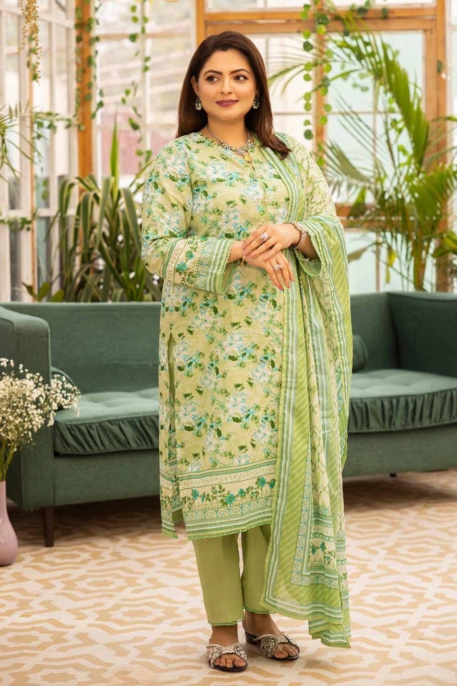 Gul Ahmed Mothers Printed Lawn Unstitched 3Pc Suit CL-42077B