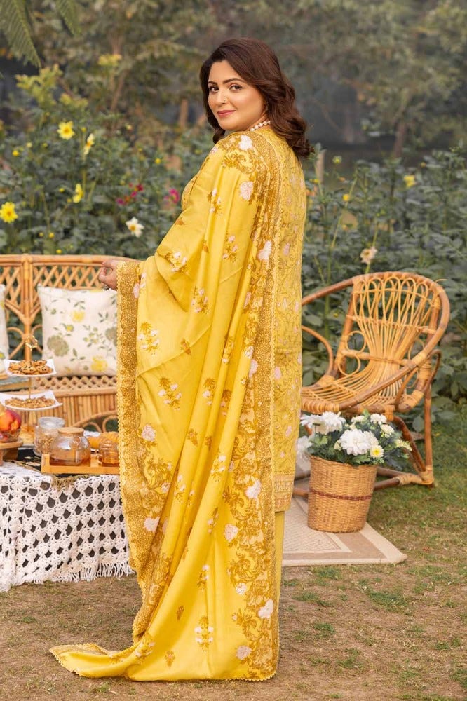 Gul Ahmed Mothers Embroidered Lawn Unstitched 3Pc Suit CL-42081