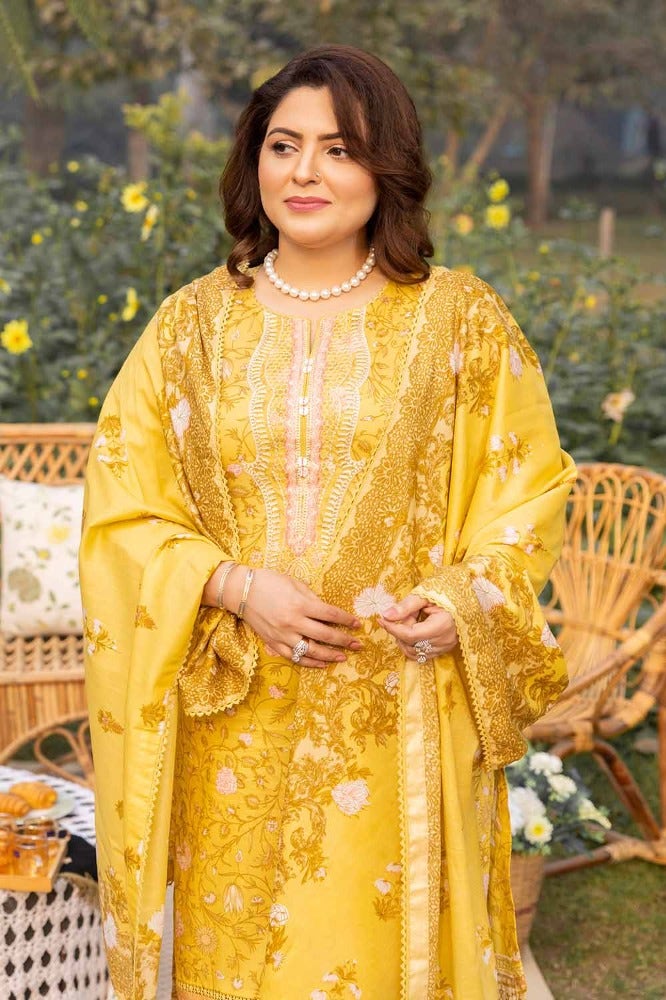 Gul Ahmed Mothers Embroidered Lawn Unstitched 3Pc Suit CL-42081