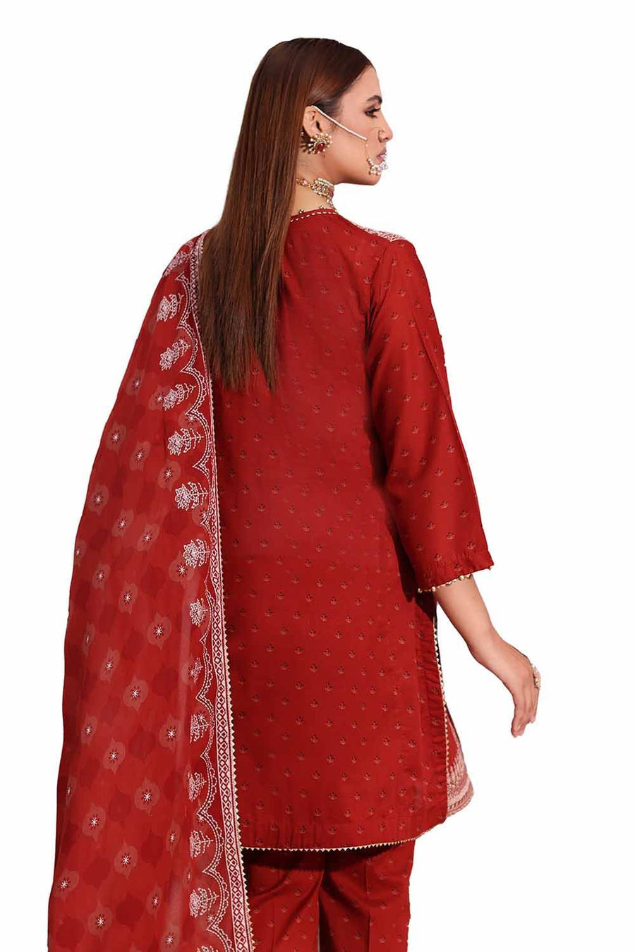 Gul Ahmed Embroidered Lawn Unstitched 3Pc Suit CL-42103