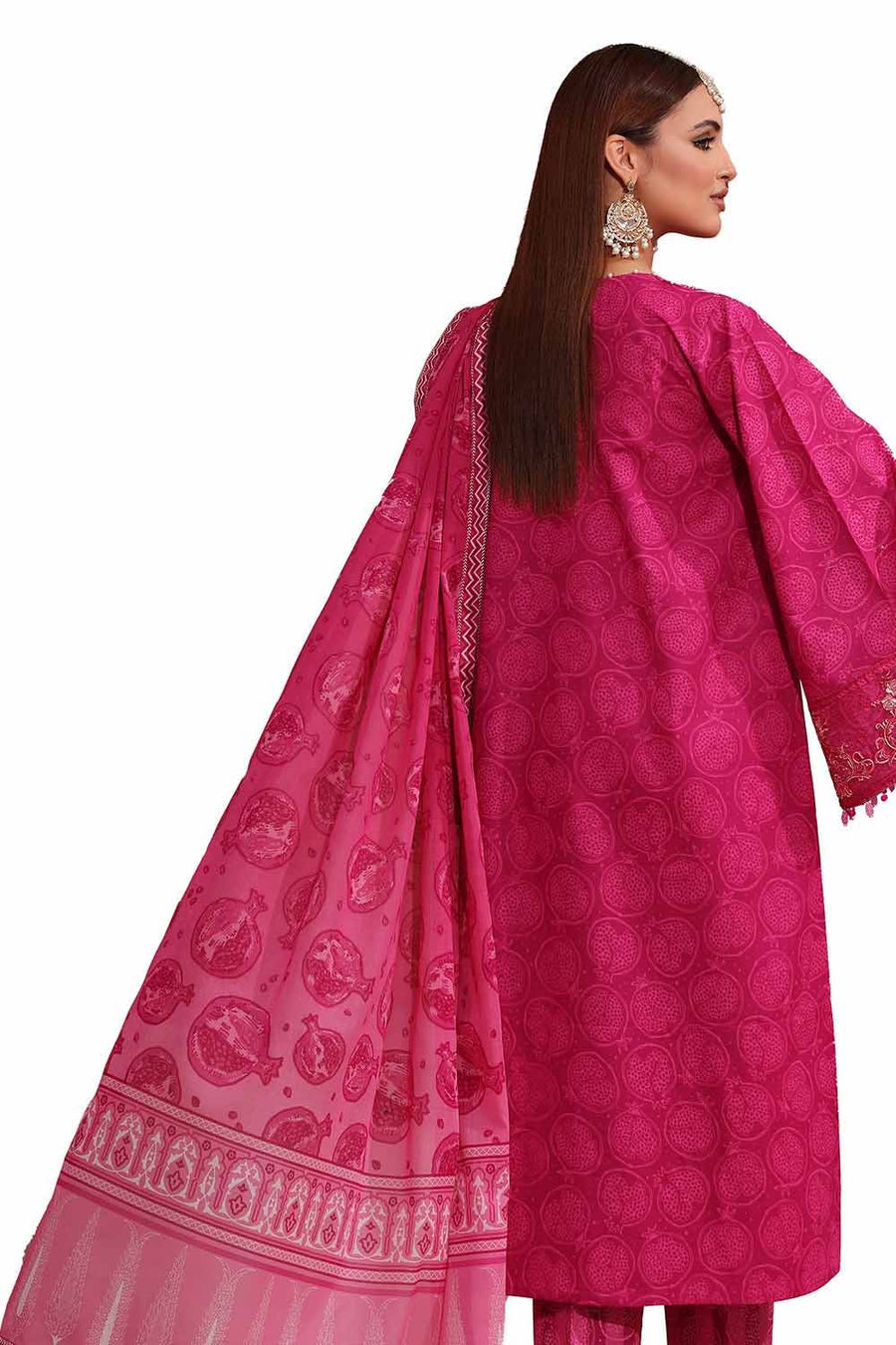 Gul Ahmed Embroidered Lawn Unstitched 3Pc Suit CL-42106
