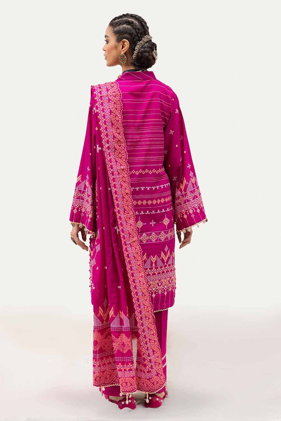 Gul Ahmed Printed Lawn Unstitched 3Pc Suit CL-42142