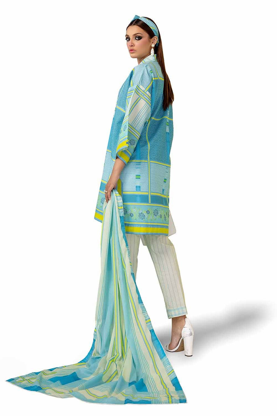 Gul Ahmed Printed Lawn Unstitched 3Pc Suit CL-42145