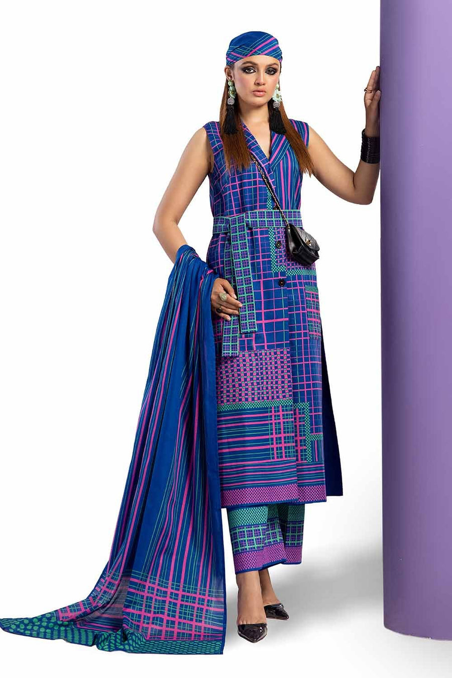 Gul Ahmed Printed Lawn Unstitched 3Pc Suit CL-42150