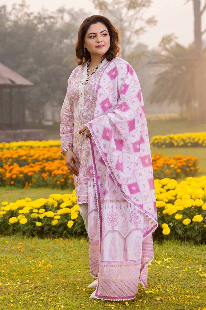 Gul Ahmed Mothers Printed Lawn Unstitched 3Pc Suit CL-42195A